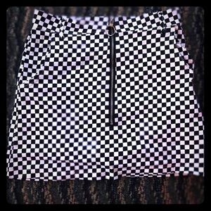 Checkered Skirt